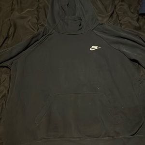 Black Nike hoodie with turtle neck (xl)